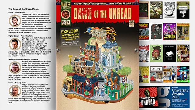 Dawn of the Unread, Digital Comic for reluctant readers