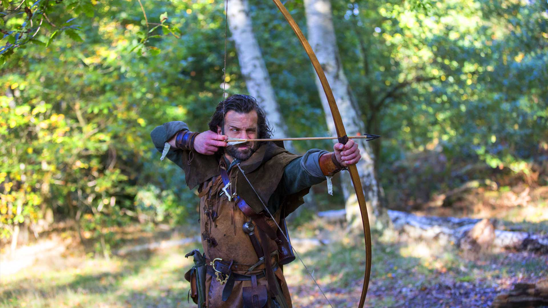 Ezekial Bone, Nottinghamshire's Robin Hood storyteller in Sherwood Forest