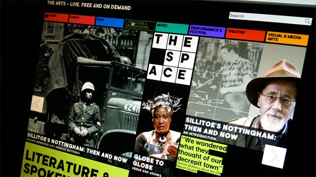 The Space On-demand Arts Website