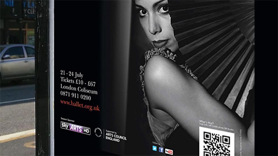 English National Ballet BOGOF QR poster campaign