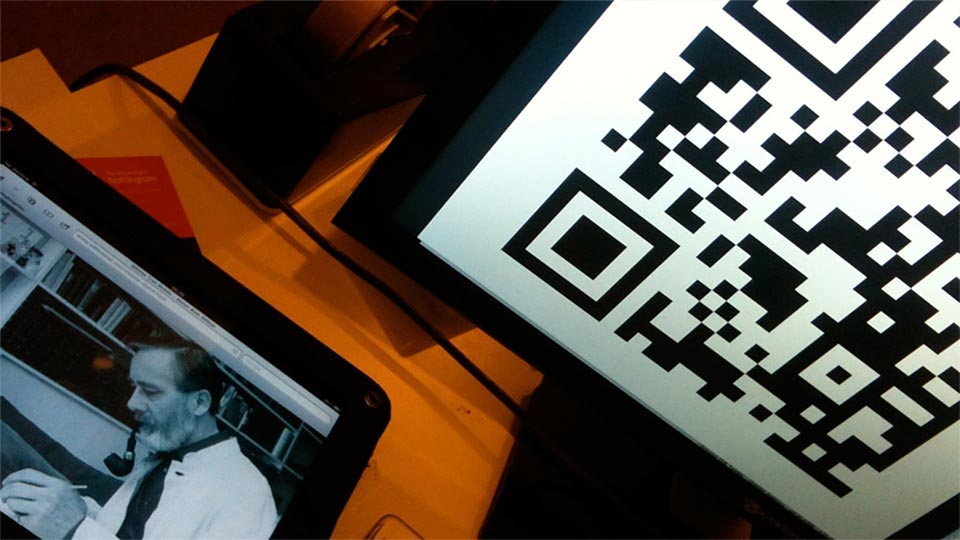 QR code linked to Sillitoe Trail web content