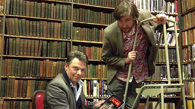 Paul Fillingham and James Walker at Bromley House Library