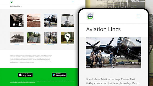 Aviation Lincs, mobile trail apps for Android and iPhone (2013)